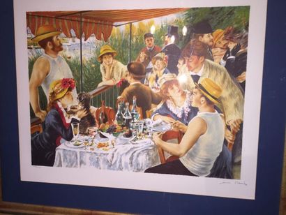 null Reproduction d'apres Renoir: "Le déjeuner des canotiers"