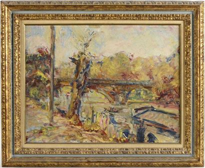 null KRON Paul (1869-1936)

"Pont de Paris"

Huile sur toile

50 x 65 cm