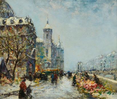 null AMEGLIO Merio (1897-1970)

"Quai de l’horloge, marché aux fleurs"

Huile sur...