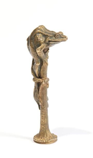 null FRÉMIET Emmanuel (1824-1910)

"Sceau à la grenouille" 

Edition en bronze à...