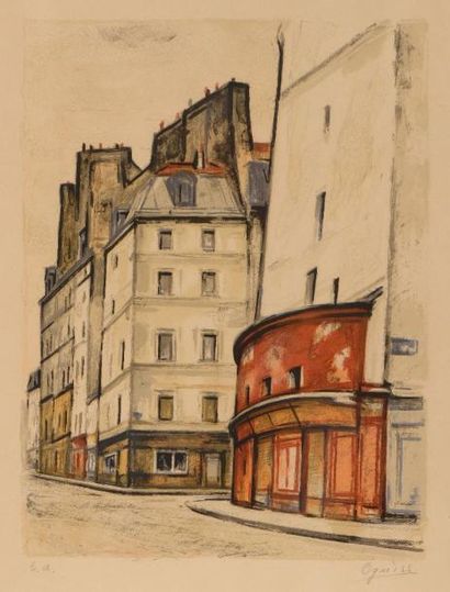 null OGUISS Takanori (1901-1986)

"Rue de Paris – la pipe du Nord"

Estampe, signée...