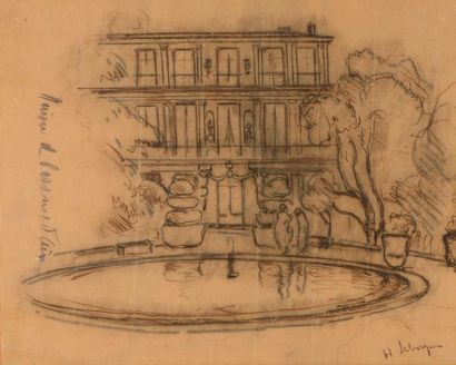 null LEBASQUE Henri (1865-1957)
"Maison d’Aix"
Encre et crayon, dessin sur papier...
