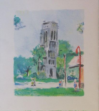 Maurice UTRILLO (1883-1955) La tour Saint Jacques

Lithographie, signée en bas à...