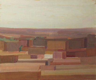 Albert CHUBAC (1925-2008) Ghardaïa, circa 1947

Gouache sur papier, cachet de la...