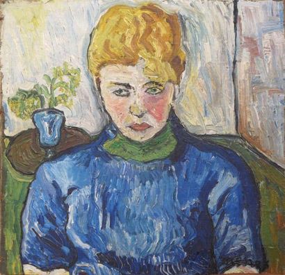null Ecole moderne expressionniste XXe

Jeune femme à la blouse bleue

Huile sur...