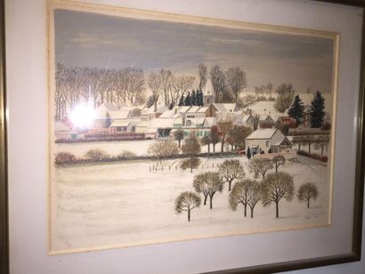null Jean EVE

"Village en hiver"

Lithographie, signée en bas à droite, numérotée...
