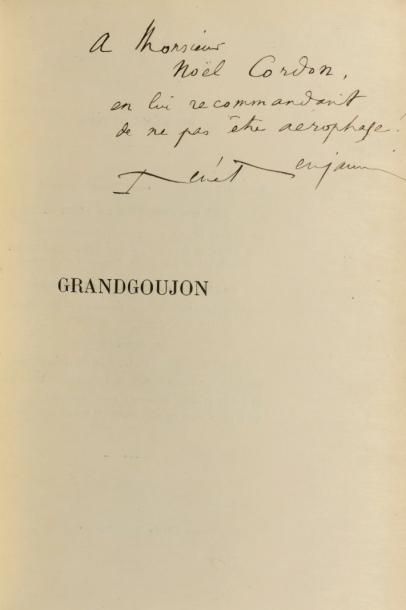 null 33 BENJAMIN (René). Grandgoujon. Paris, Arthème Fayard, s. d. [1919]. In-12,...