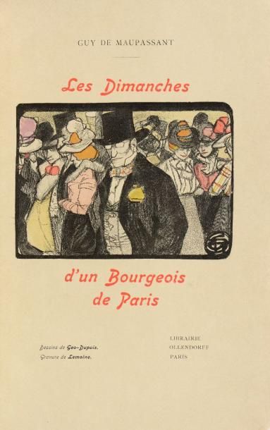 null 66 MAUPASSANT (Guy de). Les Dimanches d’un bourgeois de Paris. Paris, Société...