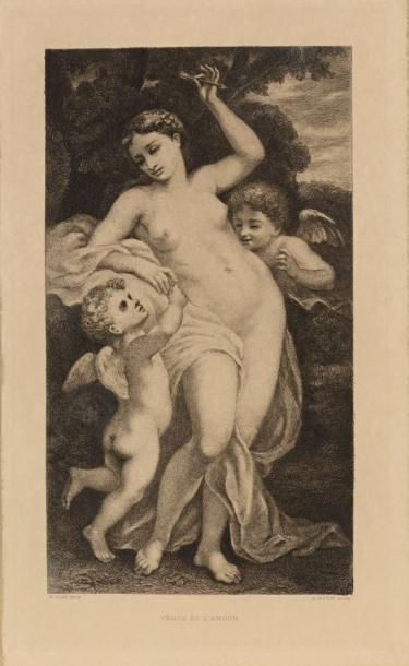 null D'après DIAZ DE LA PEÑA Narcisse Virgile (1807-1876) 

"Venus et deux amours"...
