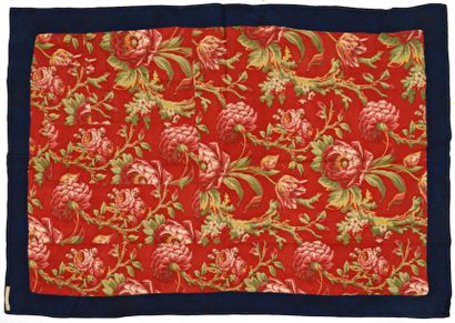 null Kalamkari, Perse, XVIII- XIXème siècle, coton imprimé à la planche d’un semis...