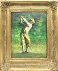 null SMITH M. (Ecole du XXème siècle)

« Le golfeur »

Huile sur panneau, signée...