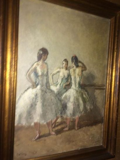 null Marcel COSSON (1878-1956)

"Danseuses au repos à la salle d'étude"

Huile sur...