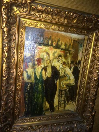 null Marcel COSSON (1878-1956)

"Au bar"

Huile sur toile, signée en bas à droite

27,5...