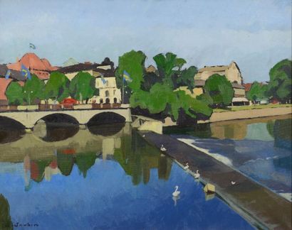 null JOUBIN Georges (1888-1983)

"Le barrage"

Huile sur toile, signée en bas à gauche,...