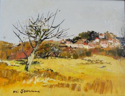 null Michel JOUENNE (1933) 

"Village de Provence",

Huile sur toile signée en bas...