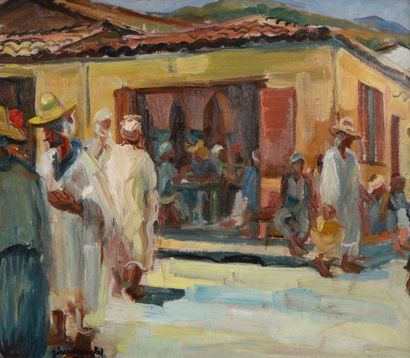 null Gérard LANGLET (1906)1990)

"Le café Maure"(Algérie)

Huile sur panneau, signée...