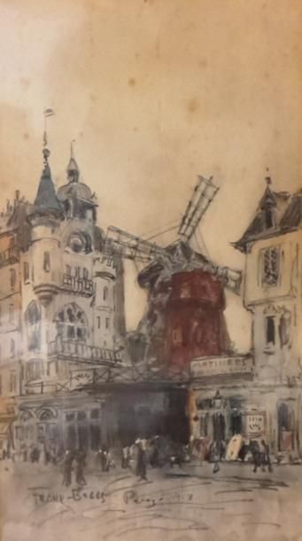 null FRANK BOGGS (1855-1926)

"Le Moulin Rouge"

Aquarelle, signée, située "Paris",...