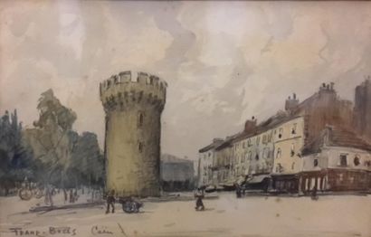 null FRANK BOGGS (1855-1926)

"La tour Leroy à Caen"

Aquarelle, signée, située en...