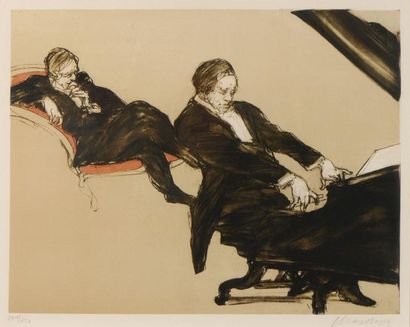 null Claude WEISBUCH (1927-2014)

"Le pianiste"

Lithographie, signée en bas à droite,...