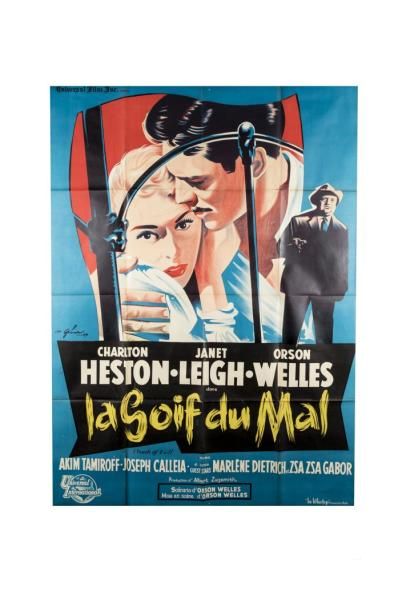 null LOT de QUATRE AFFICHES de cinéma comprenant : "Géant "(1956), dimensions : ...