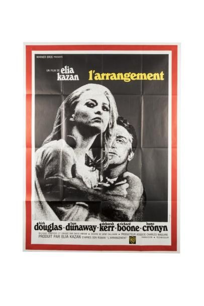 null 
LOT de HUIT AFFICHES de cinéma, comprenant : "L'Arrangement "(1967), dimensions...