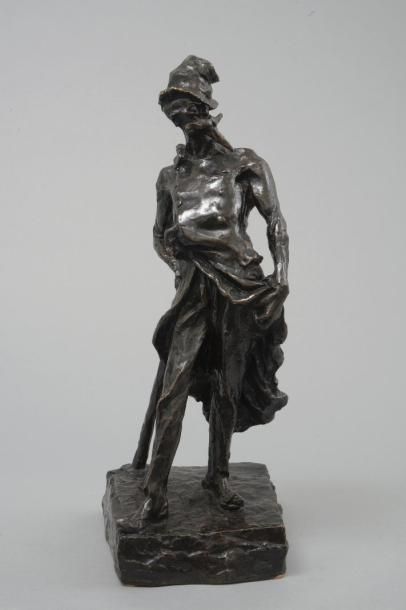 null Honoré Daumier (1808-1879). "Ratapoil". Belle épreuve posthume en bronze à patine...
