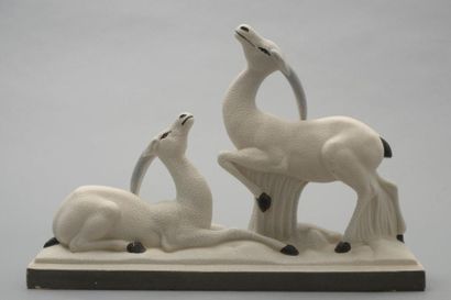 null Charles Lemanceau (1905-1980)

Couple d'Antilopes

Edition en céramique blanche...