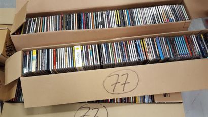 null Lot de 500 CD variés