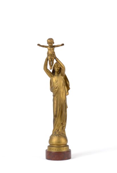 null Albert ROZE (1861-1952)

"Vierge de la basilique d'Albert"

Statuette en bronze...