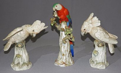 null MEISSEN

Paire de perroquets en porcelaine 

fin du XIXe ou début du XXe siècle...