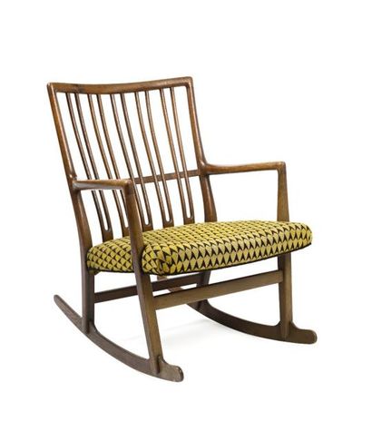 null Hans WEGNER (1914-2007) 

Rocking Chair en teck Modèle ML 33, 1ère édition -...