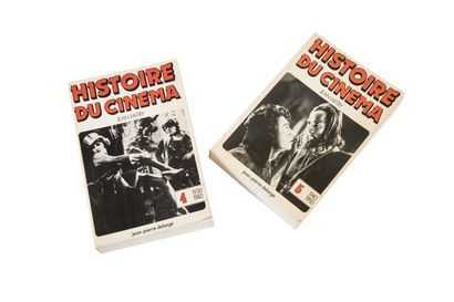 null Lot de deux livres "Histoire du cinéma" de Jean Mitry dont 1 dédicacé