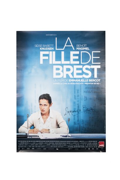 null Une affiche de La Fille de Brest (2015) dédicacée par Emmanuelle Bercot - format...
