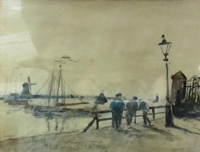 null FRANK BOGGS (1855-1926)


"Port à Dordrecht"


Aquarelle, signée, située, datée...