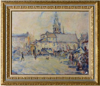 null Paul KRON (1869-1936)


"Place du marché"


Huile sur toile, signée en bas à...