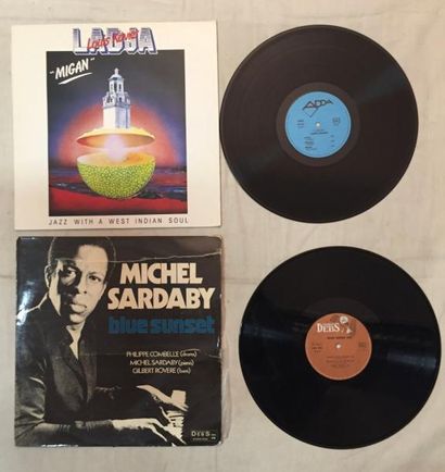 JAZZ Lot de 6 disques 33 T de Jazz Funk de musiciens Antillais comprenant : Michel...