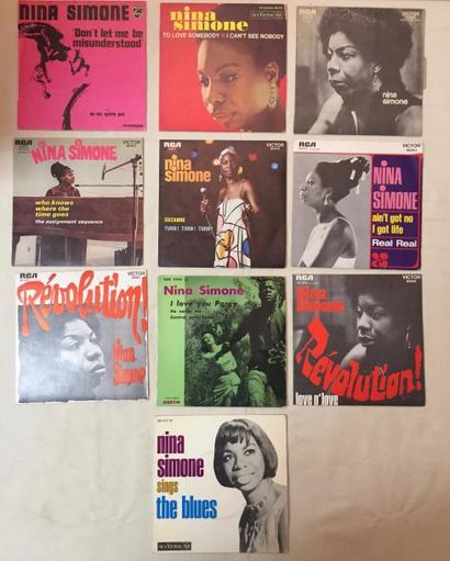 JAZZ Lot de 10 disques 33 T et de 10 disques 45 T de Nina Simone.
VG+ à NM / VG+...