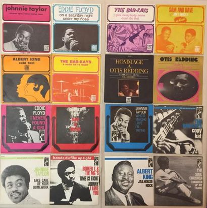 SOUL / RNB / FUNK Lot de 50 disques 45 T de Soul, Funk et R'n'B.
MVG à EX / VG à...