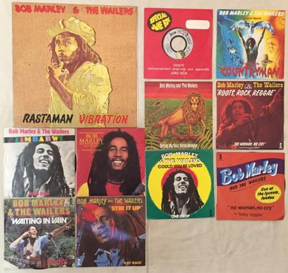 REGGAE / SKA Lot de 17 disques 33 T / Maxi 45 T et de 10 disques 45 T de Bob Marley.
VG...