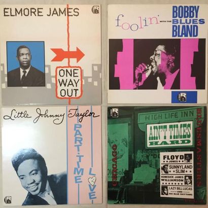 BLUES Lot de 53 disques 33 T de Blues et de R'n'B comprenant les labels Charly, Stax...
