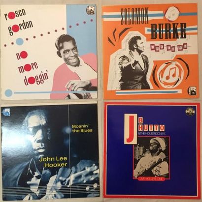 BLUES Lot de 53 disques 33 T de Blues et de R'n'B comprenant les labels Charly, Stax...
