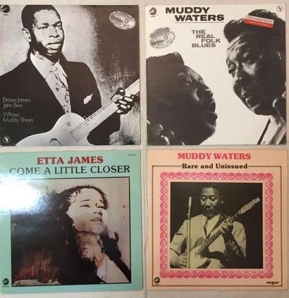 BLUES Lot de 47 disques 33 T de Blues sur les labels Bluesway et Chess.
VG à EX /...