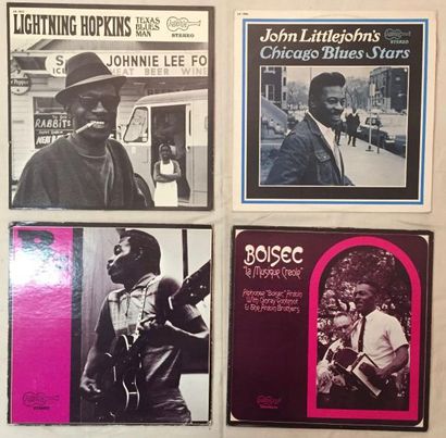 BLUES Lot de 115 disques 33 T de Blues sur le label Arhoolie.
VG à EX/ VG à EX
Set...