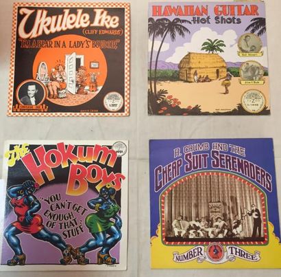 BLUES Lot de 10 disques 33 T de Blues avec pochettes illustrées par Robert Crumb...