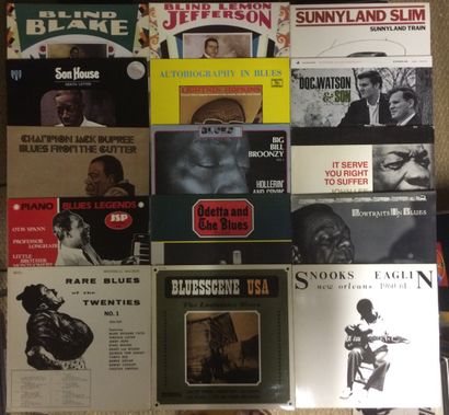 BLUES Lot de 88 disques 33 T et de 2 coffrets de Blues. .
VG à EX / VG à NM
Set of...