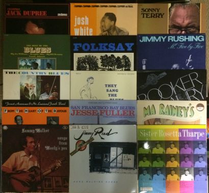 BLUES Lot de 88 disques 33 T et de 2 coffrets de Blues. .
VG à EX / VG à NM
Set of...