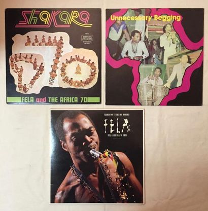 MUSIQUE DU MONDE Lot de 11 disques 33 T de Fela Kuti comprenant : Fela – Teacher...