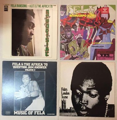 MUSIQUE DU MONDE Lot de 11 disques 33 T de Fela Kuti comprenant : Fela – Teacher...