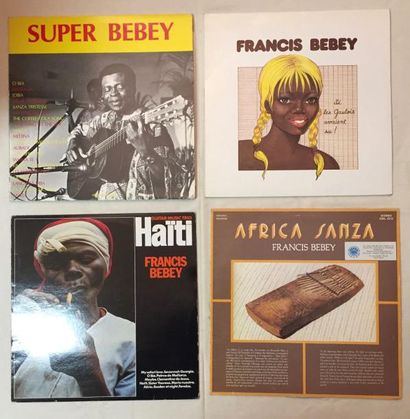 MUSIQUE DU MONDE Lot de 14 disques 33 T de Francis Bebey comprenant Francis Bebey...