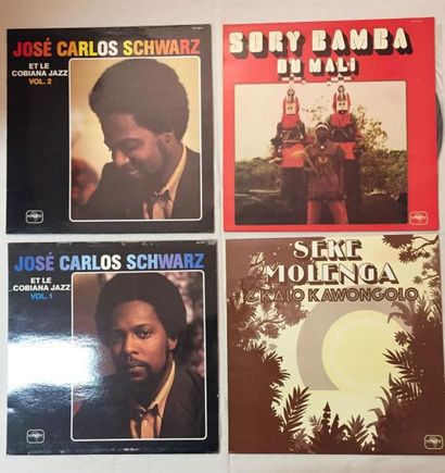 MUSIQUE DU MONDE Lot de 4 disques 33 T du label SONAFRIC comprenant : José Carlos...